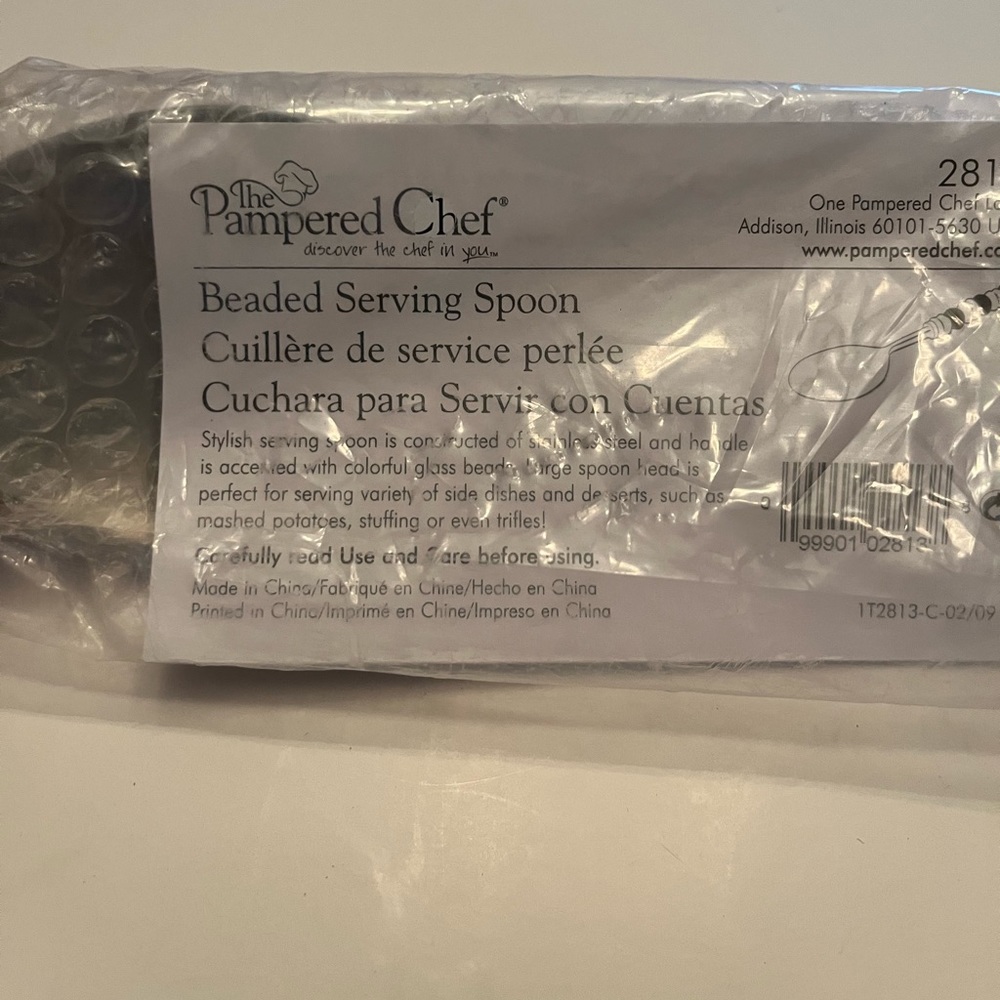 The Pampered Chef Beaded Serving Spoon #2813